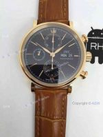 Knockoff Swiss IWC Schaffhausen Portofino Watch Black Dial